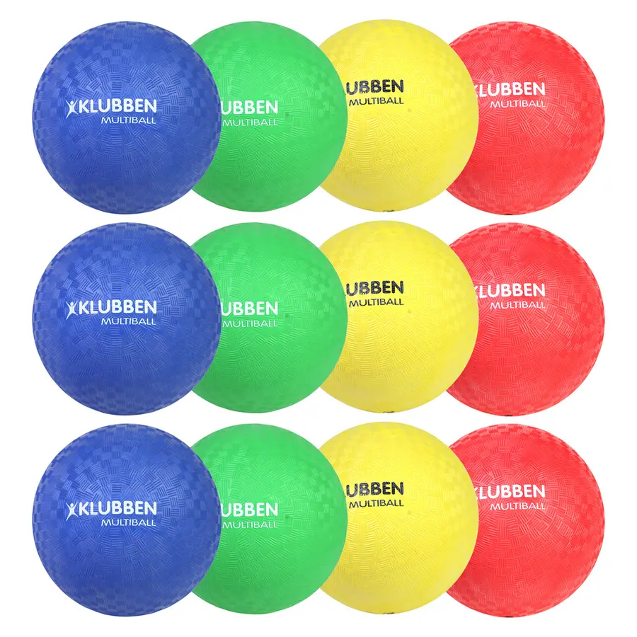 Multiball sett | 15 cm 4 ulike farger | 12 stk 