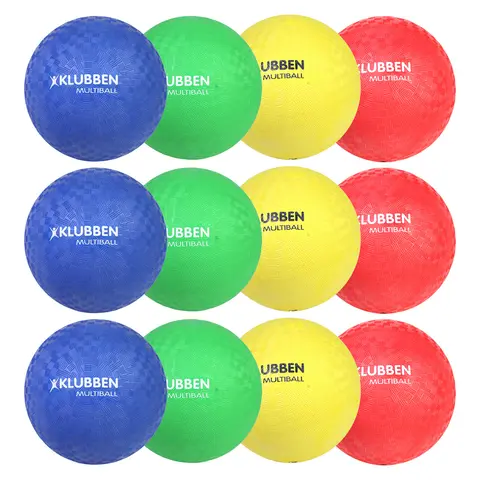 Multiball sett | 21 cm 4 ulike farger | 12 stk