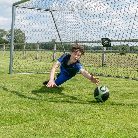 EXIT Scala Aluminium Fotballm&#229;l 220x120 cm