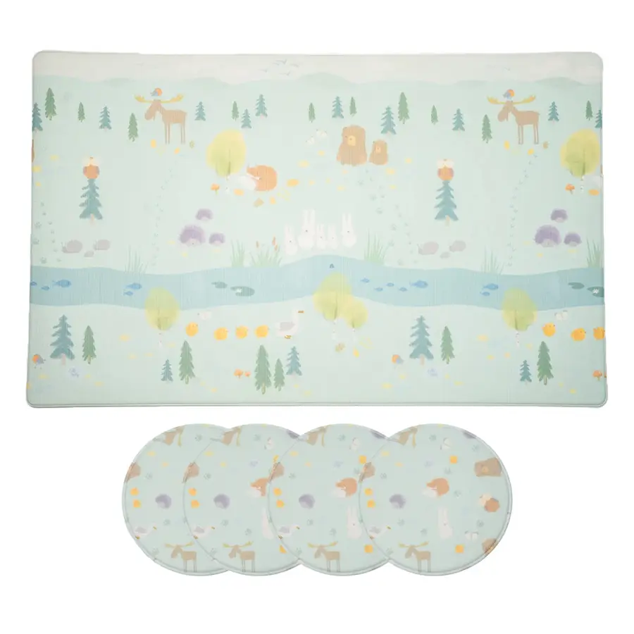 Kos Aktivitetspakke Lekematte og 4 sitteputer 