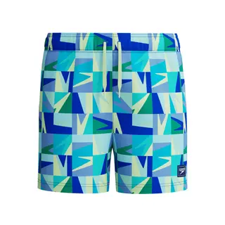 Print Volley 13 Badeshorts jr Speedo | Blå/Grønn | Recycled Polyester