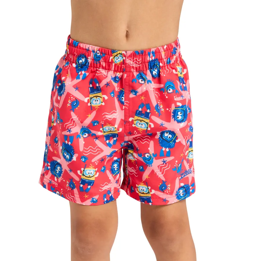 Sea Alien Badeshorts 98cm Zoggs | Rød/Flerfarget | Ecodura 