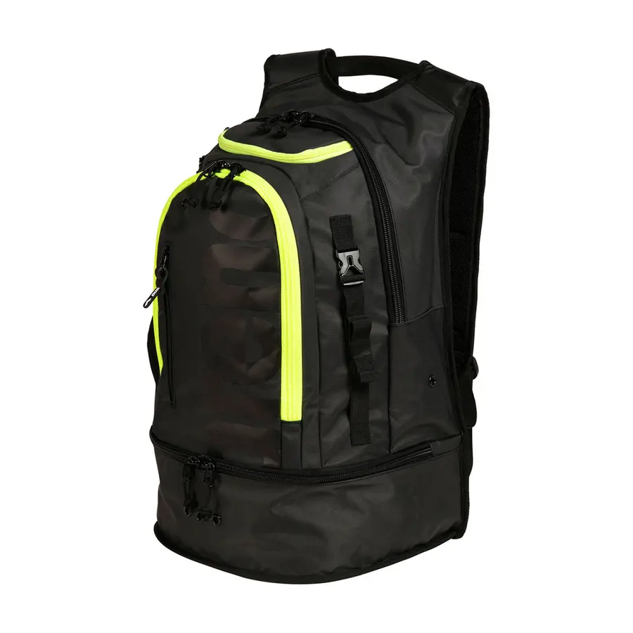 Arena Fastpack 3.0 Ryggsekk 40 L Svart/Gul | Svømmesekk | Svømmebag 