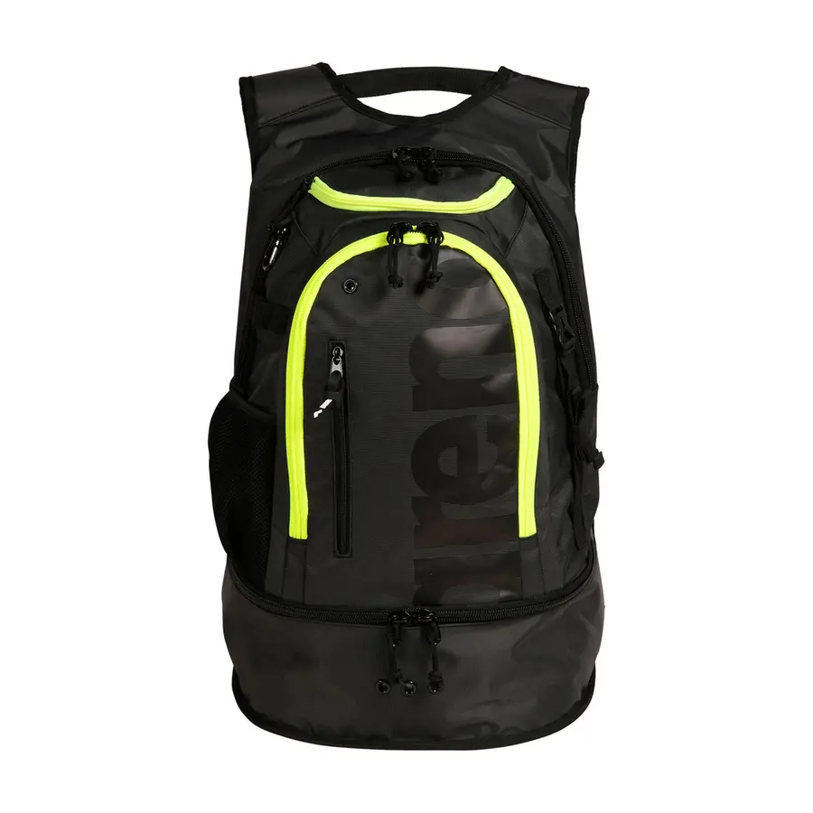 Arena Fastpack 3.0 Ryggsekk 40 L Svart/Gul | Svømmesekk | Svømmebag 