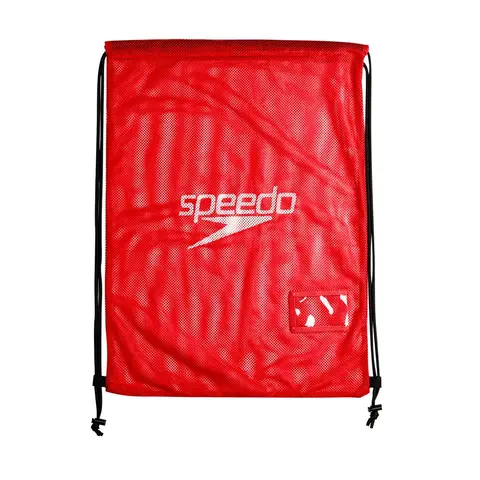 Speedo Equipment Mesh Bag Svømmebag Rød oppbevaringspose