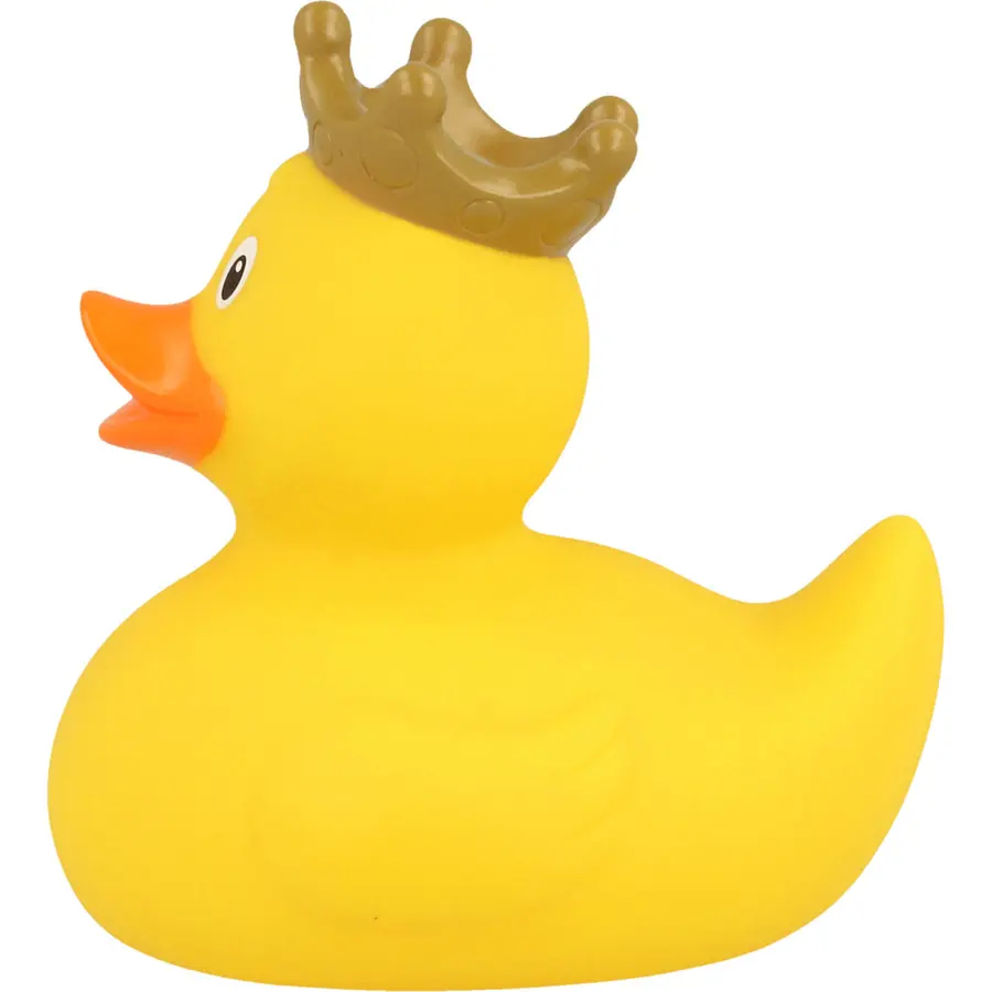 Badeand Med Krone Gul 