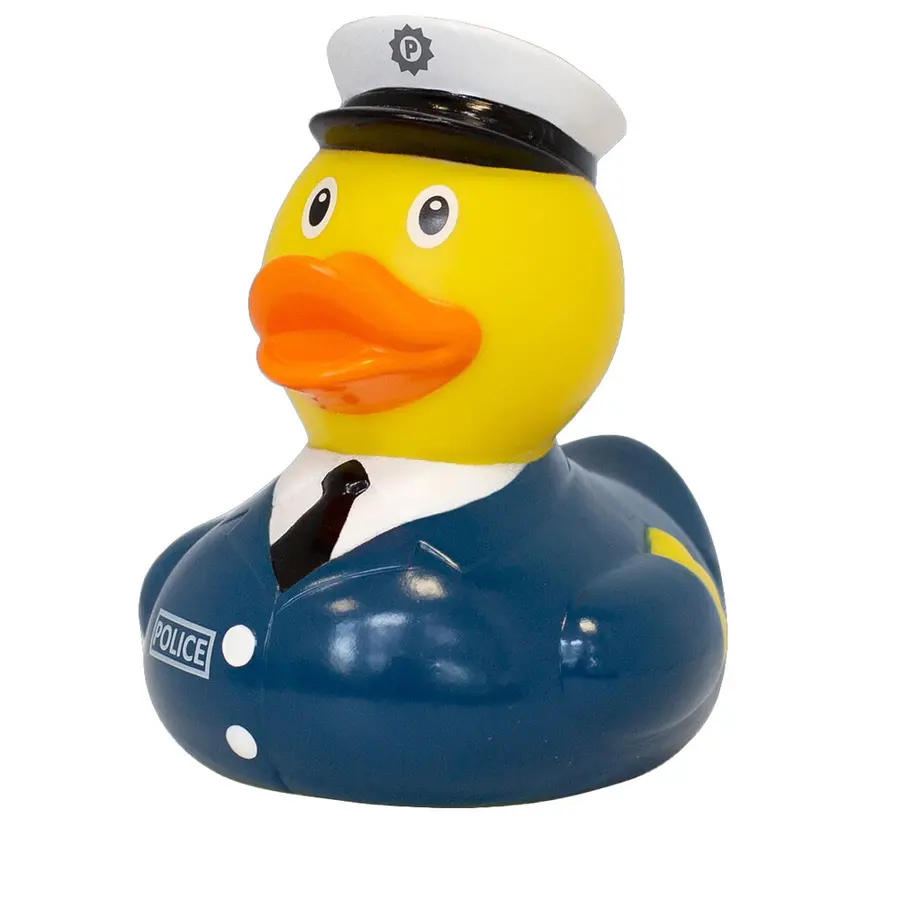 Badeand Politimann 