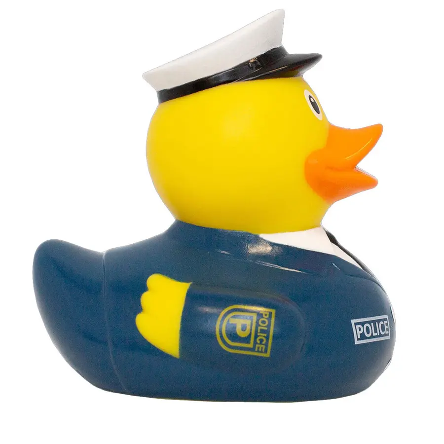 Badeand Politimann 