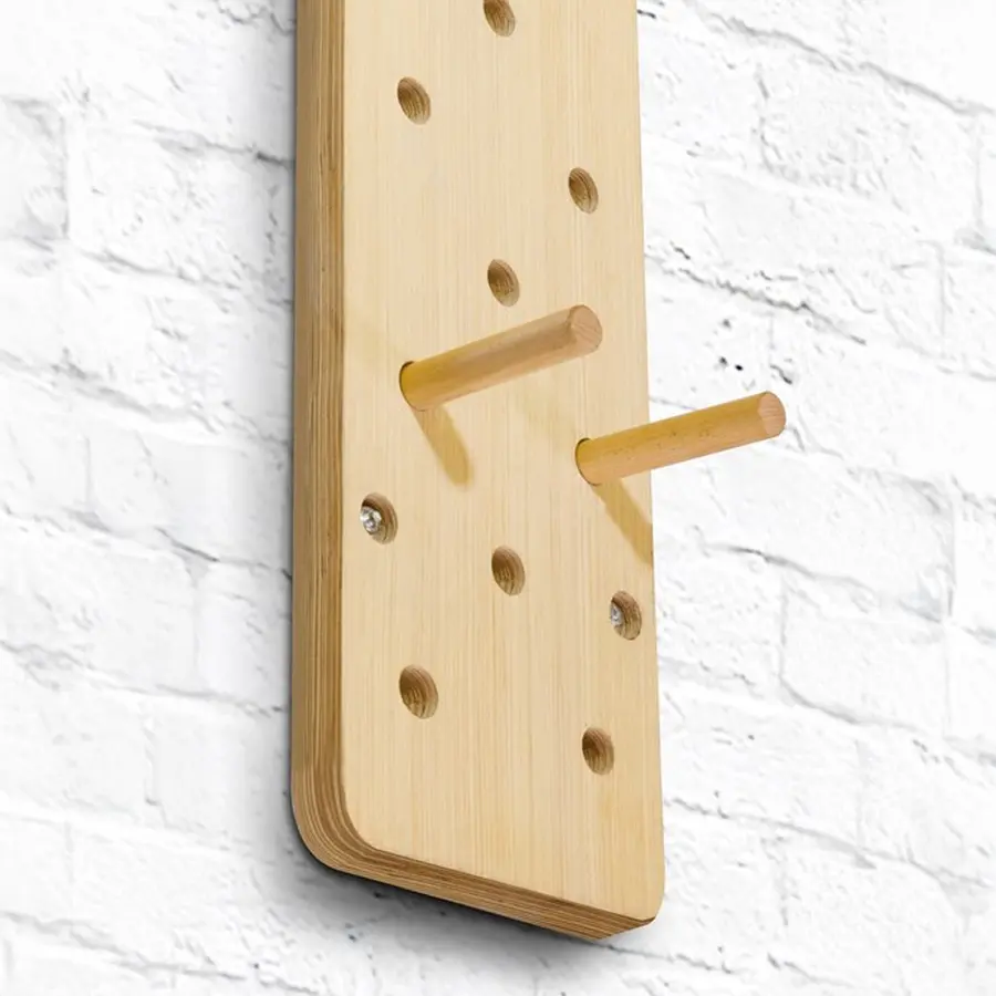 Treningsvegg MF Peg Board 242 cm Klatrevegg | 35 hull | 242 x 30 x 4 cm 