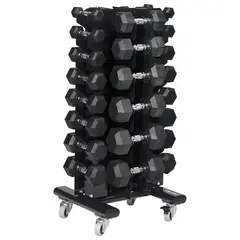 Master Fitness Manualstativ til 14 par Hexagon 1-20 kg | Hantelstativ