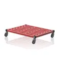 Transportvogn våtrom 1m | Rød 100 x 82 x 21 cm