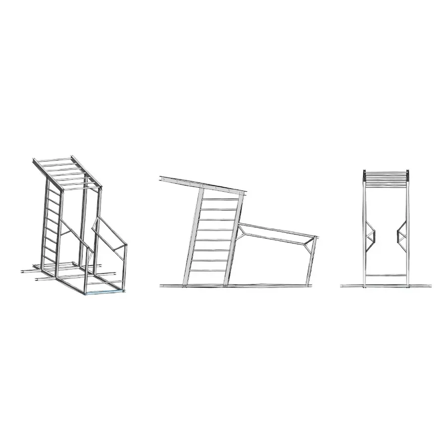 The BarX PRO - stort treningsstativ Utendørs treningsapparat 