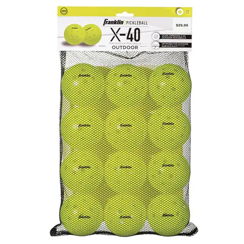 Pickleball X-40 Utend&#248;rs ball Optic 12 stk. | Trening og match