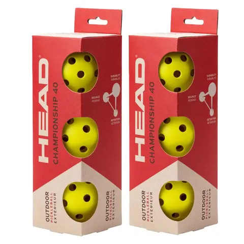 Pickleball Head Championship 40 6 stk. | Fritid