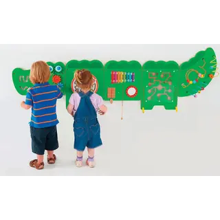Veggpanel Krokodille Aktivitetsvegg 5 elementer | 187cm  x 61cm  x 16cm