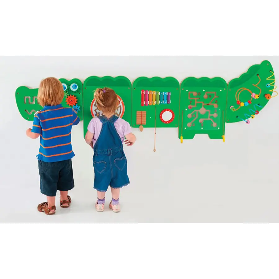 Veggpanel Krokodille Aktivitetsvegg 5 elementer | 187cm  x 61cm  x 16cm 