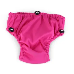 Aqua Nappy Klubben Badebleie | 6-12 mnd Rosa | Justerbar strikk i midje og lår