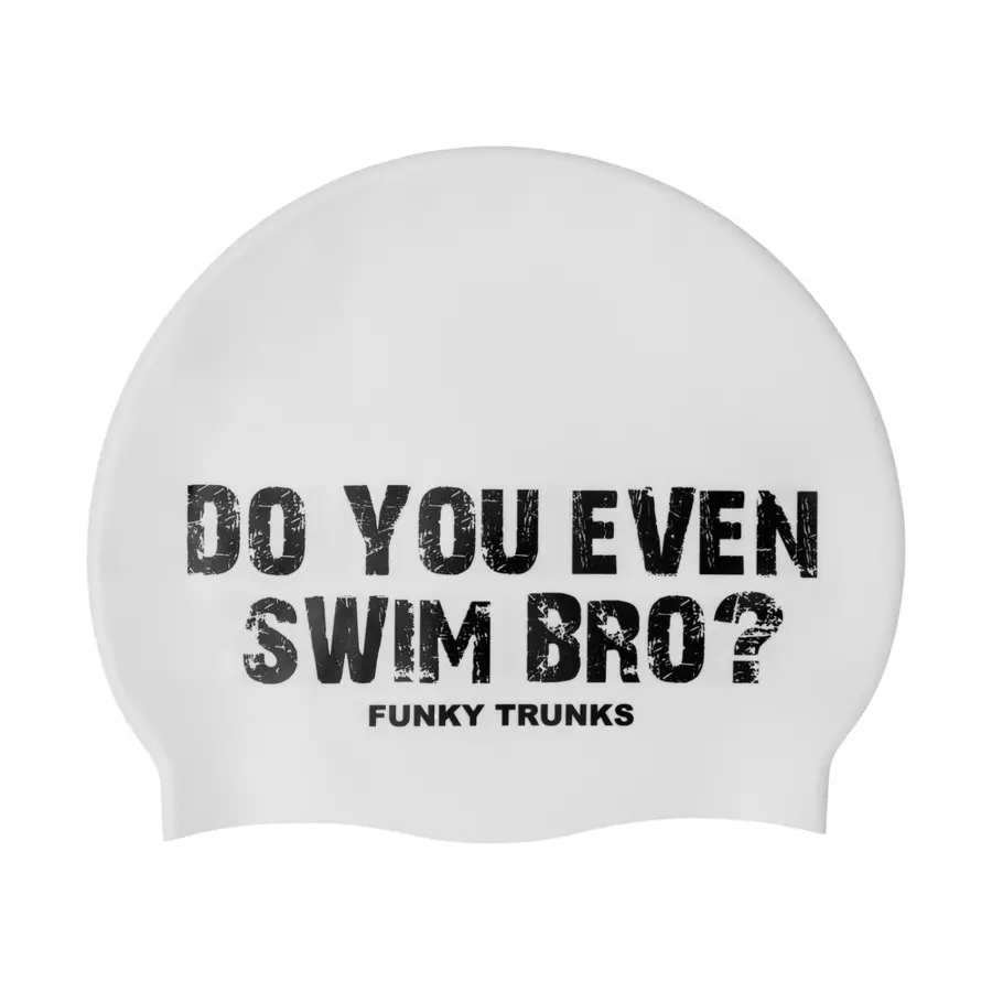 Funky Trunks Badehette Silikon | White Swim Bro 