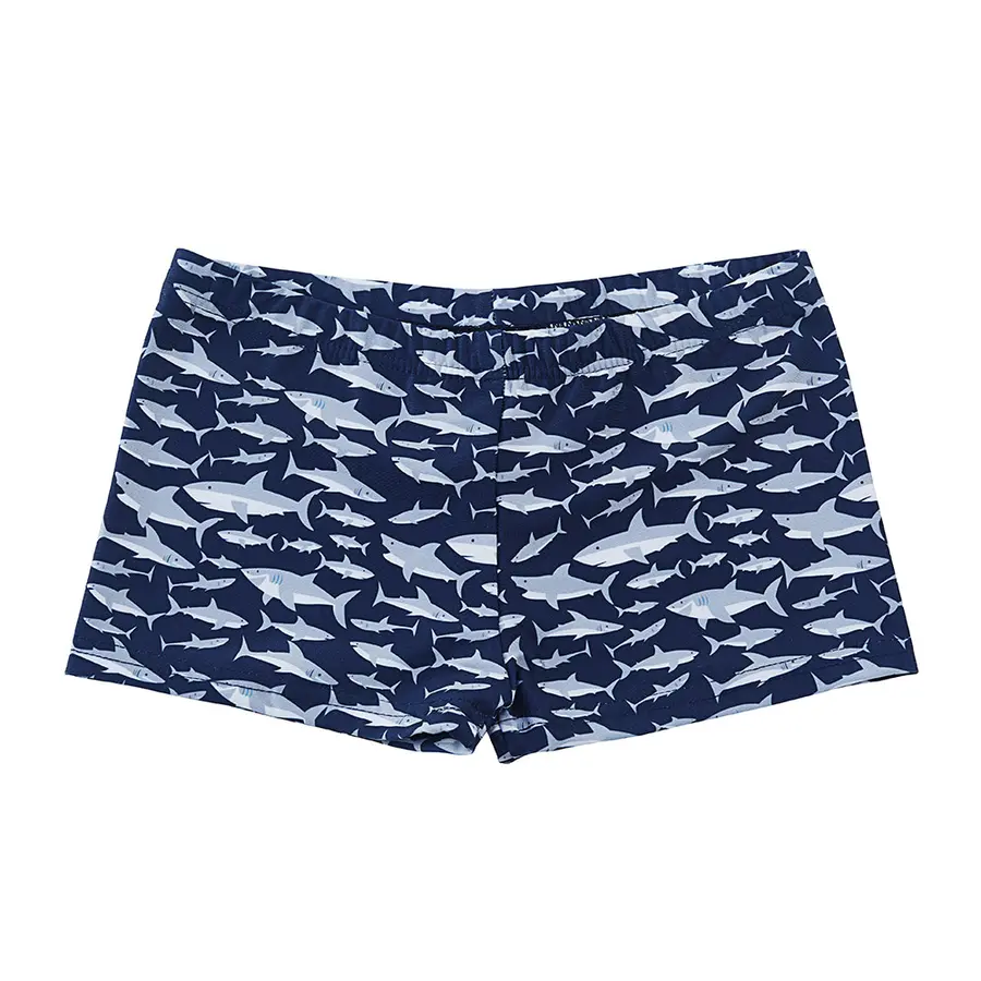 Sharks Trunk Badebukse 128-134cm Slipstop | Flerfarget | Polyamid/Elastan 