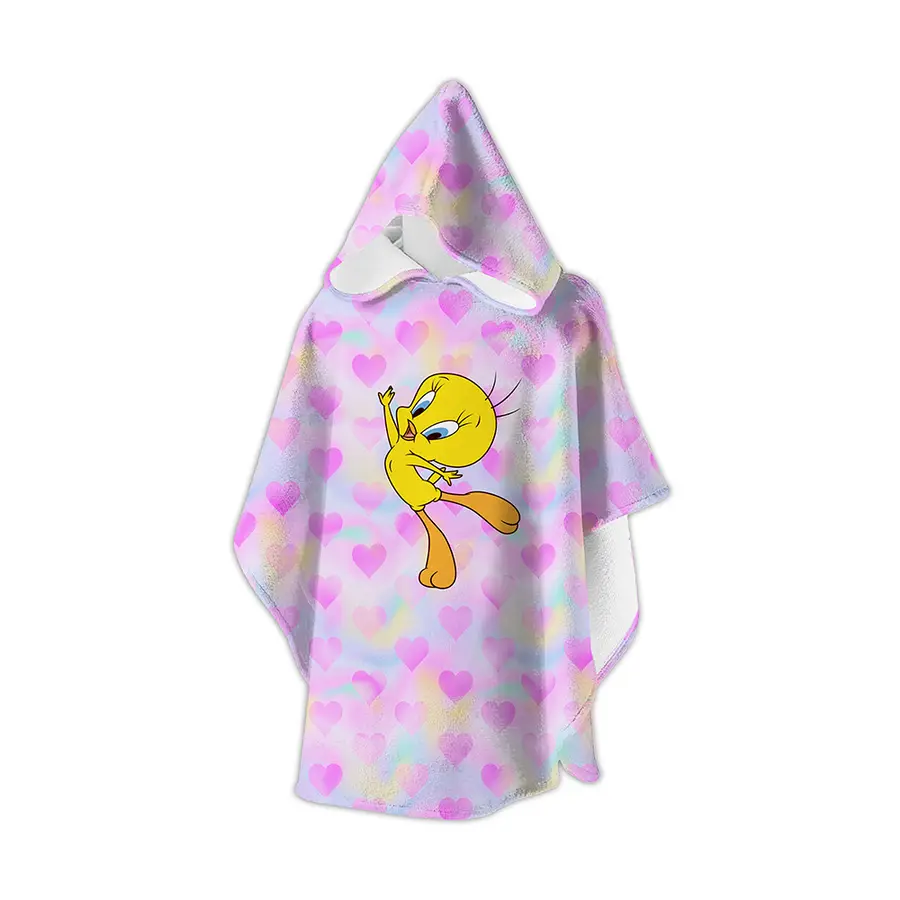 Badeponcho Chirpie Badehåndkle barn | Onesize 2-8  | Tweety 