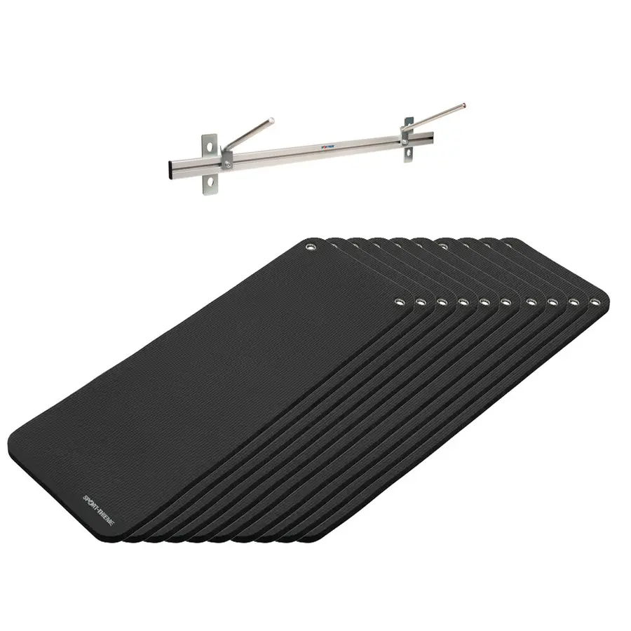Treningsmatter Klubben Club (10) 180x60x1,5 cm | Med veggoppheng 