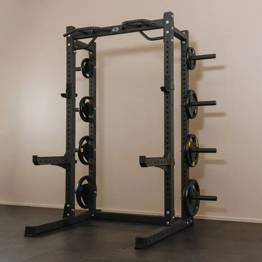 Half Rack Abilica HR 550 med lagring Stativ for treningssenter og hjemmebruk 