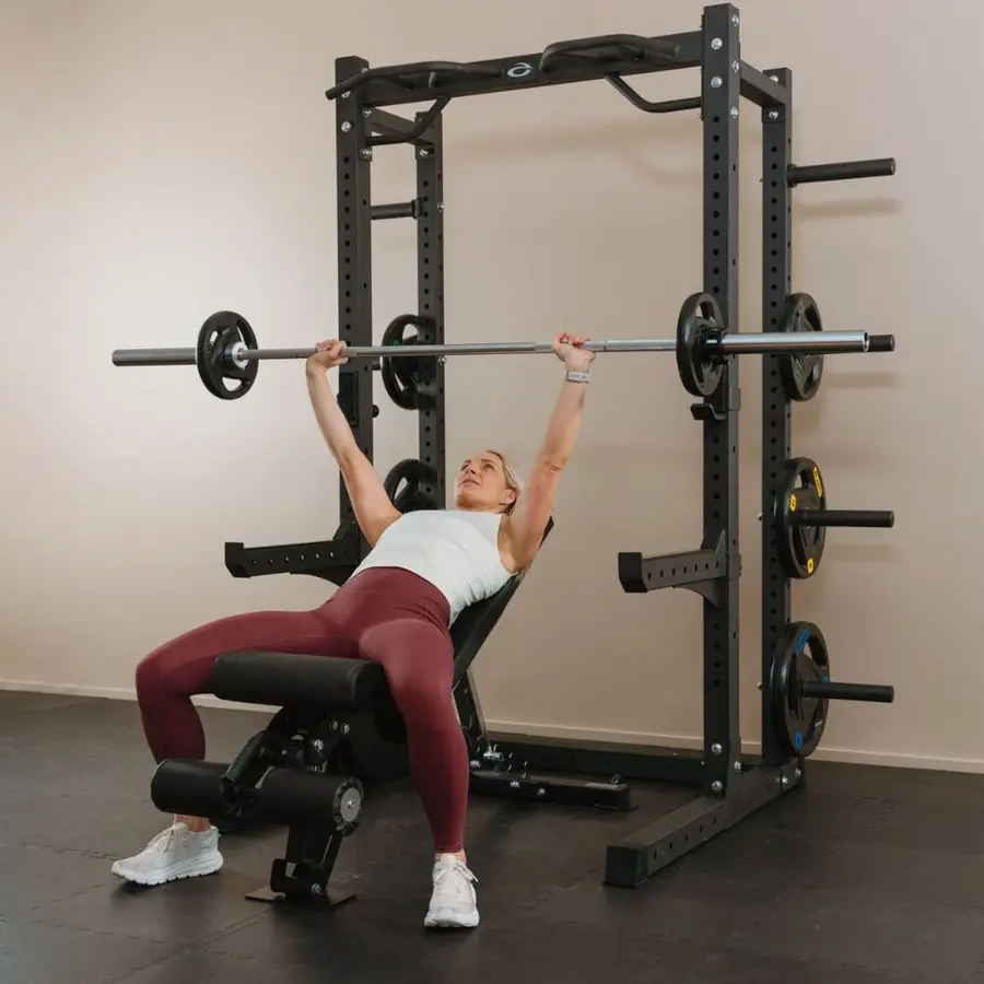 Half Rack Abilica HR 550 med lagring Stativ for treningssenter og hjemmebruk 