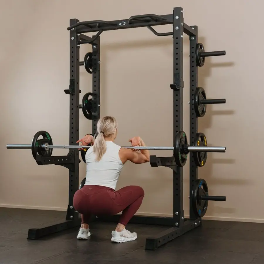 Half Rack Abilica HR 550 med lagring Stativ for treningssenter og hjemmebruk 