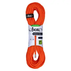 Klatretau Beal KARMA 9,8mmx60m Dynamisk enkelttau | Oransje