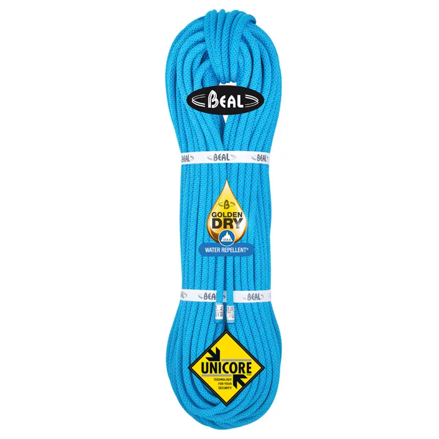 Klatretau Beal OPERA 8,5mmx200m Golden Dry | Dynamisk enkelttau | Blå 