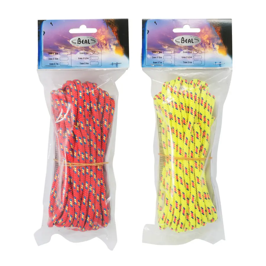 Hjelpetau Beal 5 mm x 120m | Gul Klatring | Statisk tau 