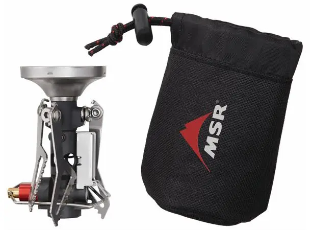 MSR Brenner Pocket Rocket DLX Toppmontert gassbrenner med Piezo tenner 