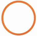 Motorikk- og lekering 35 cm | Oransje 35 cm flat ring til aktiviteter