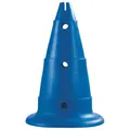Markeringskjegler med hull | 50 cm 2 stk blå kjegler
