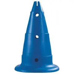Markeringskjegler med hull | 50 cm 2 stk blå kjegler