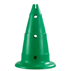 Markeringskjegler med hull | 50 cm 2 stk grønne kjegler
