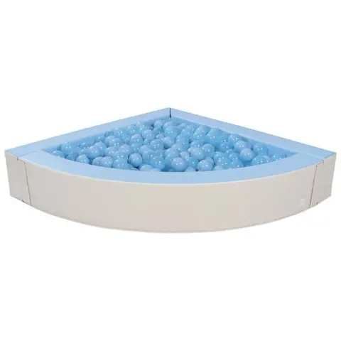 Ballbasseng Hjørne 135x30 cm Med baller | Ftalatfri