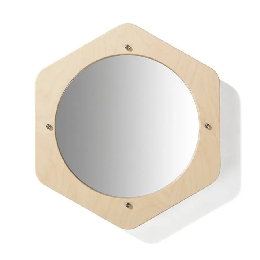 Veggpanel Hexagon Speil 48 x 54 x 7 cm 
