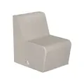 Skumstol rett – H: 40 cm - Lys Grå L 55 x B 73 x H 75 cm