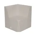 Skumstol hjørne – H: 40 cm - Lys Grå L 76 x B 76 x H 75 cm
