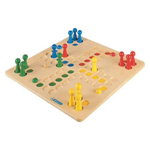 Ludo brettspill i tre 50 x 50 cm