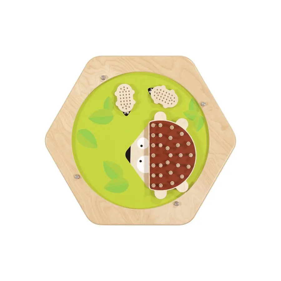 Veggpanel Hexagon Pinnsvin 48 x 54 x 7 cm 