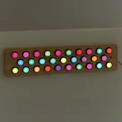Aktivitetstavle med roterbare LED- lys Visuell | Taktil