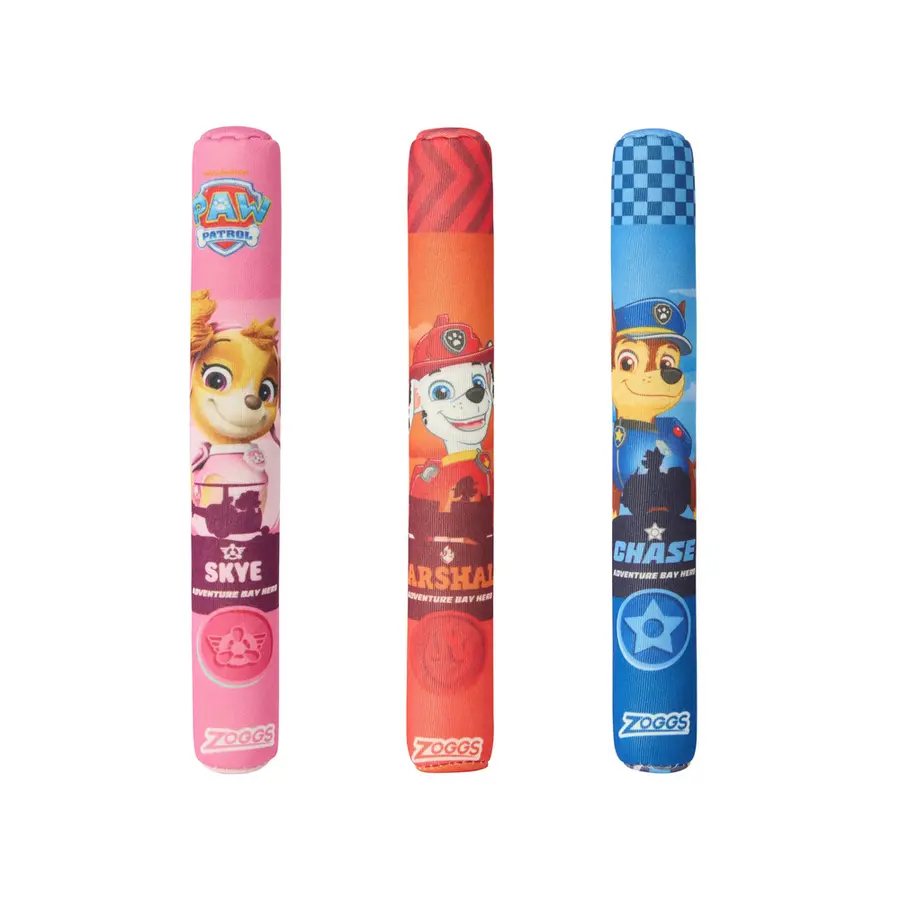 Dykkepinner Paw Patrol Zoggs 3 dykkepinner som står i vannet 